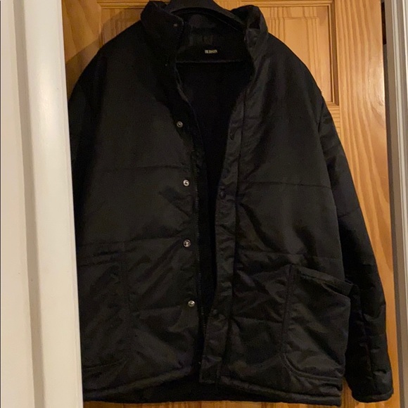 NWOT H by Hudson Black Spring/Winter Jacket/Unisex size Large EUC - Picture 2 of 8